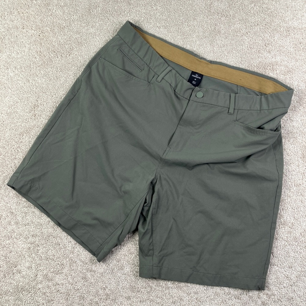 REI Co-op Mens 38 Shorts Green‎ Sahara Path Hiking Stretch Gorpcore 167458